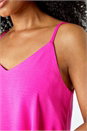 PINK Petite Plain  V-Neck Cami Vest Top, Image 4 of 5