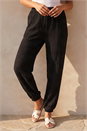 Black Textured Balloon Trouser, Image 2 of 4