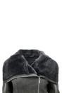 Black Merino Sheepskin Aviator Leather Jacket, Image 5 of 6