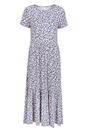 Grey Sardinia Flowers Tiered Dress, Image 1 of 4