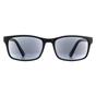 Black Montana Black Rectangle Black Grey Readers +2.00 Sunglasses, Image 1 of 4