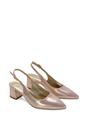 Rose 'Virelai' Shimmer Low Block Heels With Slingback, Image 5 of 6