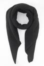 Black Sarta Black Plain Heavyweight Asymmetric Winter Scarf, Image 1 of 4