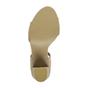 Beige High Block Heel Lace Up Ghillie Sandals, Image 7 of 7