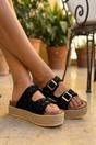 White iKrush White Isla Womens Sequin Platform Espadrille Sandals, Image 5 of 6