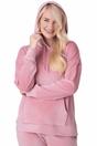 Pink Camille Lingerie Pink Supersoft Velour Loungewear Pyjama Set, Image 5 of 5