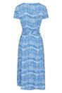 Blue Santorini Wrap Midi Dress, Image 2 of 3