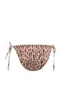 Multi Zebra Print Tie Side Bikini Bottom with Adjustable Fit, Image 3 of 4