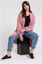 Rose Curve Longline Ribbed Cardigan, Image 5 of 5