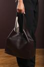 Dark Brown Citron Shoulder Tote Bag, Image 8 of 8