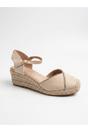 Beige Tula Rhinestone Trim Espadrille Wedges, Image 1 of 5