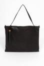 Black Italian Leather Tote Bag, Image 1 of 3