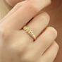 Gold Spero Gold Lined Stones Marquise Sterling Silver Ring, Image 2 of 4