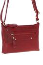 Red Genuine Leather Crossbody Bag, Image 3 of 6