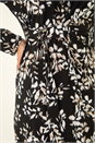Black Dusk Printed Stretch Midi Dress, Image 5 of 5