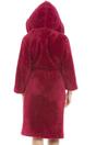 Magenta Super soft Fleece Hooded Robes, Image 5 of 5
