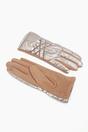Gold Metallic Touch Screen Winter Gloves, Image 2 of 4