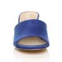 Royal Blue AJVANI Royal Blue Mid Block Heel Peep Toe Mules Sandals, Image 6 of 6