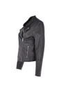 Black Ashwood Leather Black 'Casey' Real Leather Biker Jacket, Image 3 of 5