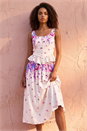 Purple Dusk Floral Button Up Front Blouse, Image 5 of 5