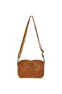 Yellow Real Leather Vintage Cross Body Bag, Image 4 of 5
