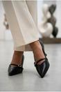 Black iKrush Black Theia Pointed Toe Embellished Strap Shoes, Image 5 of 5