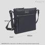 Navy 'RUE' Soft Pebble Grain Leather Crossbody Bag, Image 4 of 4