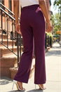 Wine Jet Pocket Bootleg Trousers, Image 3 of 4