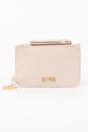 Beige Faux Leather Card Holder Wallet, Image 1 of 2