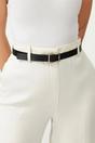 Multi Double Pack Square Buckle Slim Women’s Belt Set, Image 2 of 3