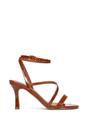Brown XY LONDON Brown 'Sherry'' Strappy Barely There Stilettos Heel Shoes, Image 1 of 5