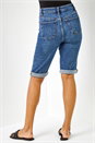 Denim Essential Stretch Knee Length Shorts, Image 2 of 6