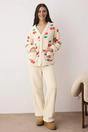 Multi Cherry Print Wellsoft Knit 2 Piece Pyjama Set, Image 1 of 3