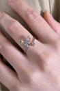 Multi Sterling Silver CZ Butterfly Ring, Image 2 of 4