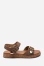 Camel Iridia Double Buckle Low Wedge Sandal, Image 2 of 6