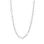 Silver Large Rectangular Sterling Silver Chain Necklace, Image 1 of 1