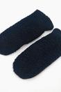 Navy Blue Borg Fleece Winter Mittens, Image 4 of 4
