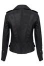 Black Leather Brando Biker Jacket-Loddon, Image 5 of 7