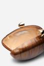 Dark Brown Where's That From Dark Brown Benna Marble Acrylic Clutch, Image 4 of 6