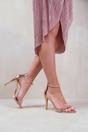 Rose Gold 'Sabra' High Heel Sandals, Image 3 of 4