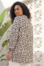 Black Curve Floral Textured Blouse, Image 3 of 4