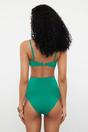 Emerald High Waist Hardware Detail Shaping Bikini Bottom with Front Accent, Image 4 of 4