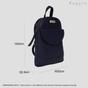 Navy Assots London Navy 'GEORGE' Pebble Grain Mini Leather Backpack, Image 6 of 6