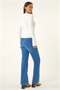Ivory  Dusk Collared Button Jumper, Image 4 of 7