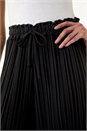 Black Pleated Wide Leg Culottes, Image 5 of 5