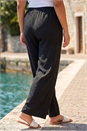 Black Curve Textured Stretch Trouser, Image 3 of 4