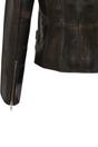 Tortoishell Leather Brando Biker Jacket-Loddon, Image 6 of 6