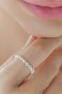 Silver Sterling Silver Slim Daisy Chain Ring, Image 2 of 4