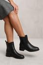 Black 'Serna' Ankle Boot With Elastic Panel, Image 4 of 4