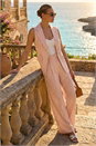 PINK Stripe Longline Waistcoat, Image 1 of 5